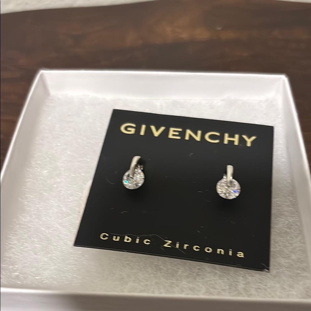 Givenchy Silver Timeless Stud Earrings